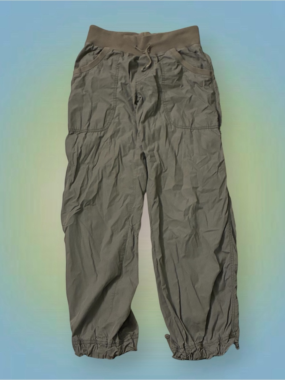 H&M Olive Green Drawstring Track Pants - Picture 3 of 4